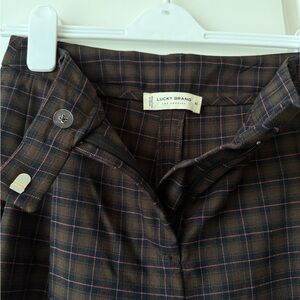 Lucky Brand Women’s Plaid Trousers